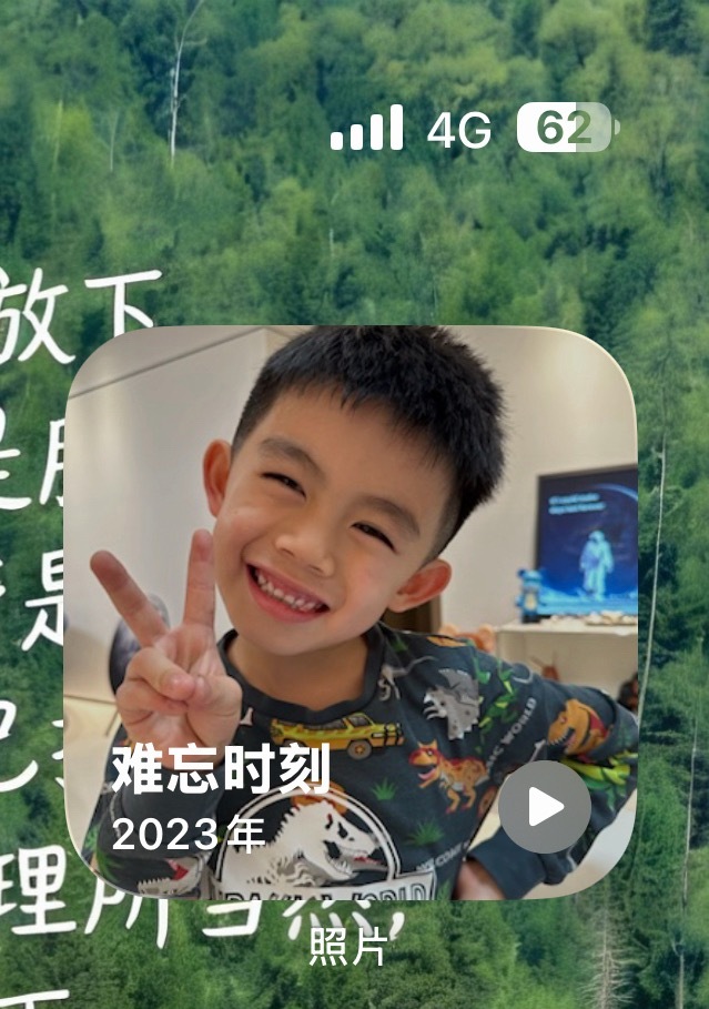 苹果手机这个相册功能我觉得特别好，一直给我推送之前的一些照片，很多时候都幸福感就