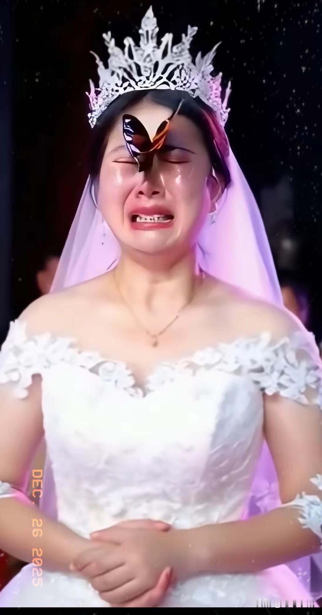 哪是蝴蝶落脸颊，
分明是奶奶跨越生死的拥抱啊！
这世上最戳人的，从不是巧合，而是