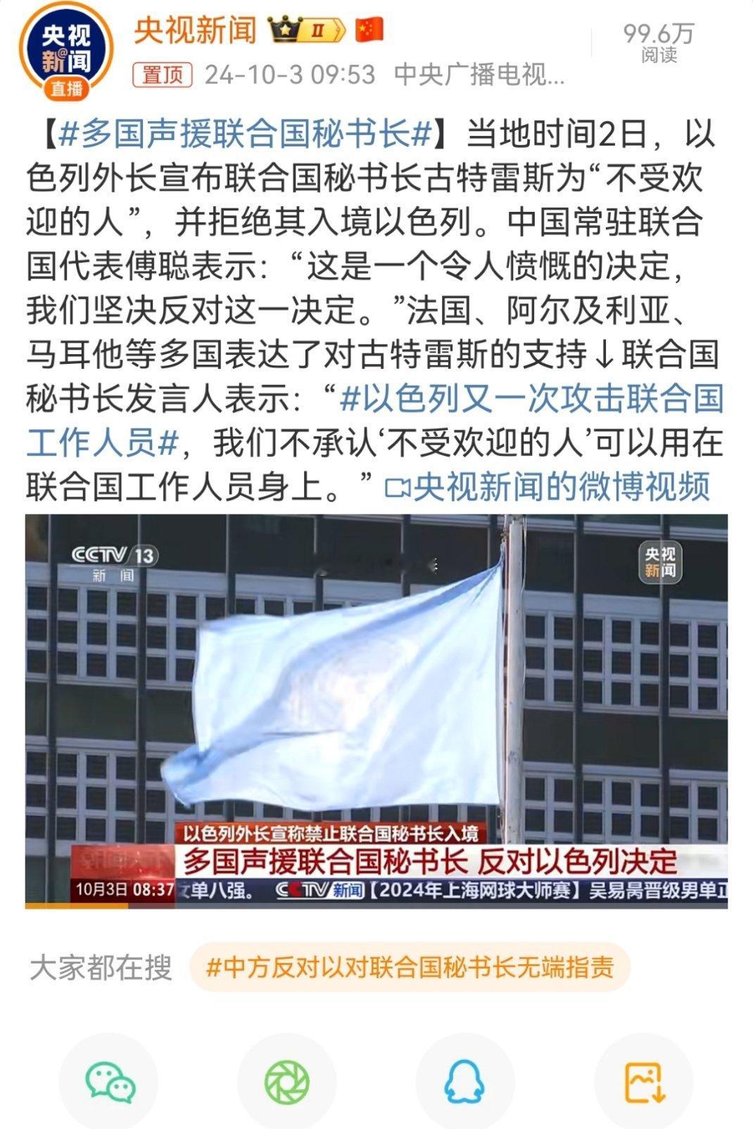#多国声援联合国秘书长#上一个要争当小霸王的小国，一个是伊拉克，一个是越南，结局