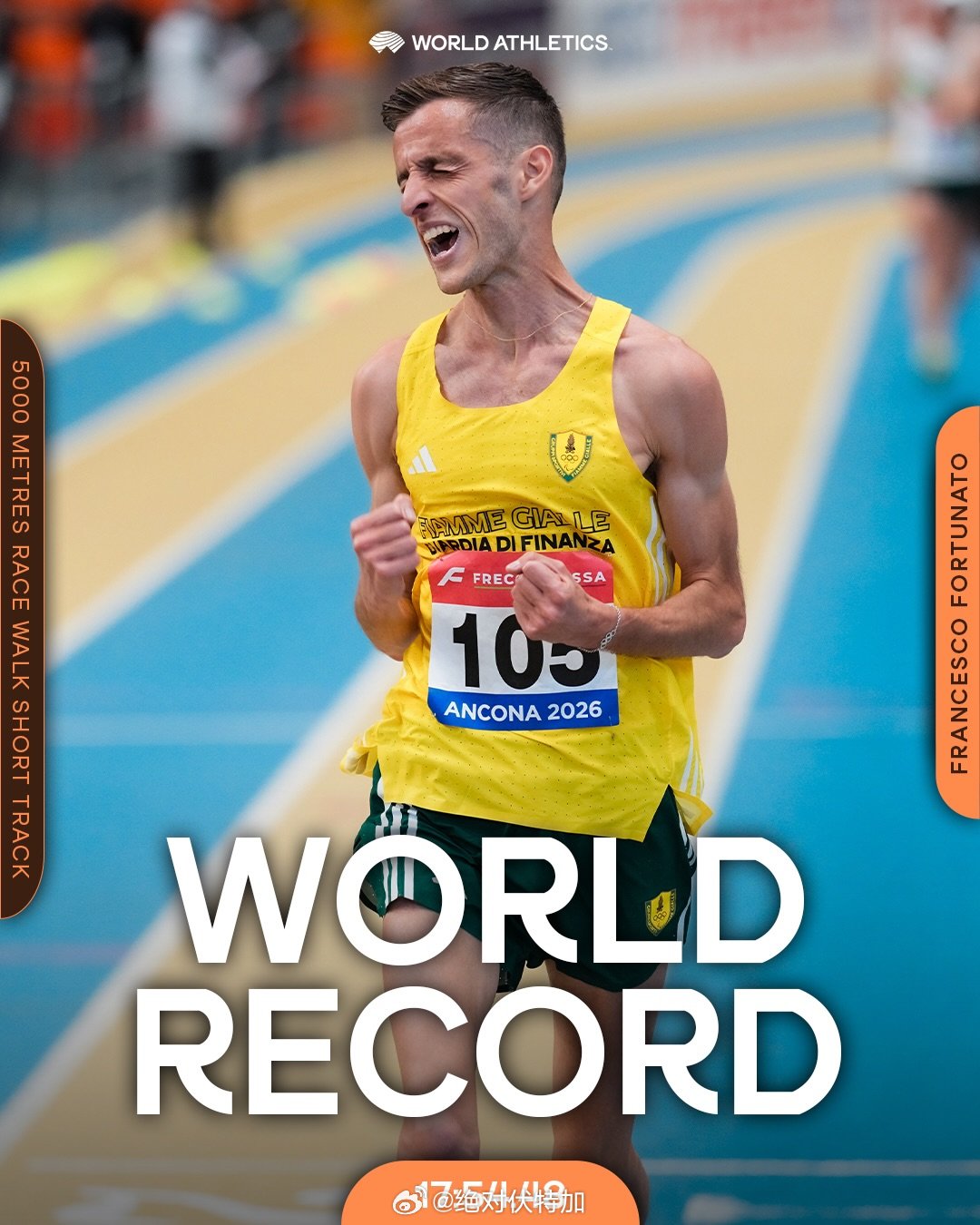 意大利 Francesco Effe Fortunato 以17:54.48在意