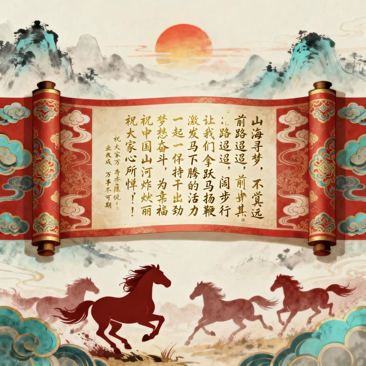 2026
山海寻梦，不觉其远；
前路迢迢，阔步而行。
让我们拿出跃马扬鞭的勇气，