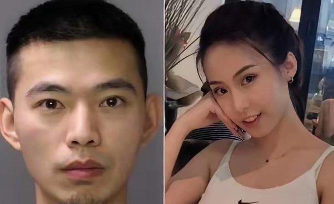 28岁华裔美丽女子卢媛媛在汽车里面被前男友用手枪杀害！（图一）事后，前男友给警察
