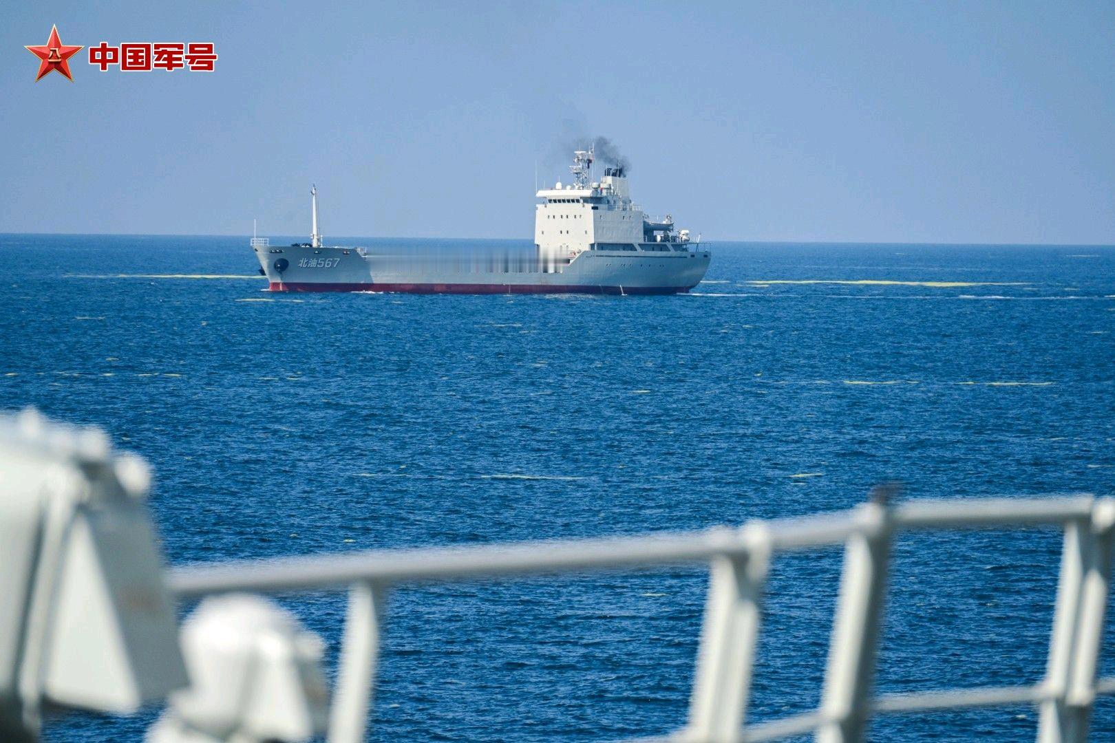 出镜不多的北海油船3000吨型油船北油567舷号连号[挤眼]烽火问鼎计划中国海军