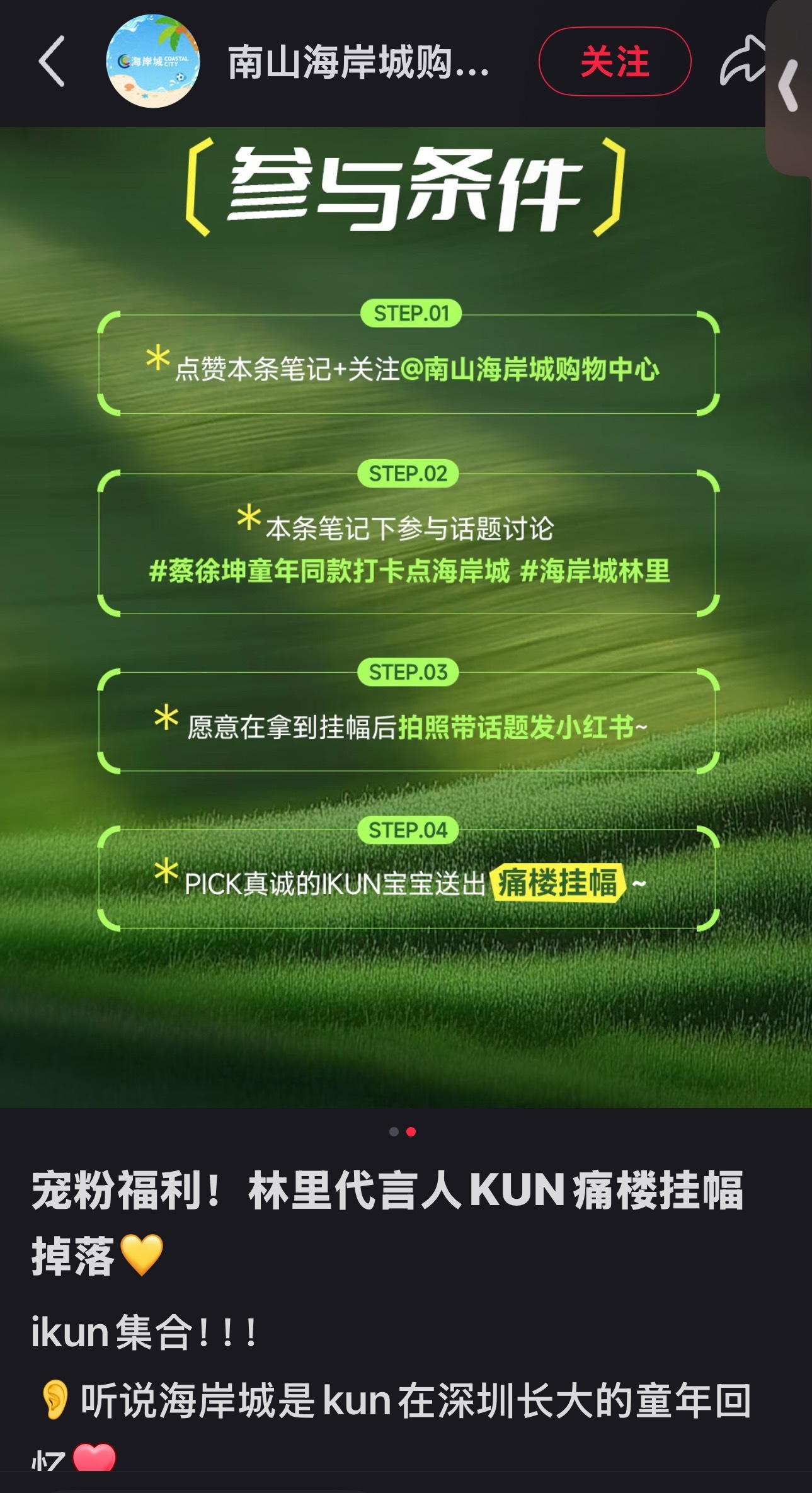 深圳南山海岸城林里痛楼的画幅抽奖 想要的可以参与哦[写作业][写作业][写作业]