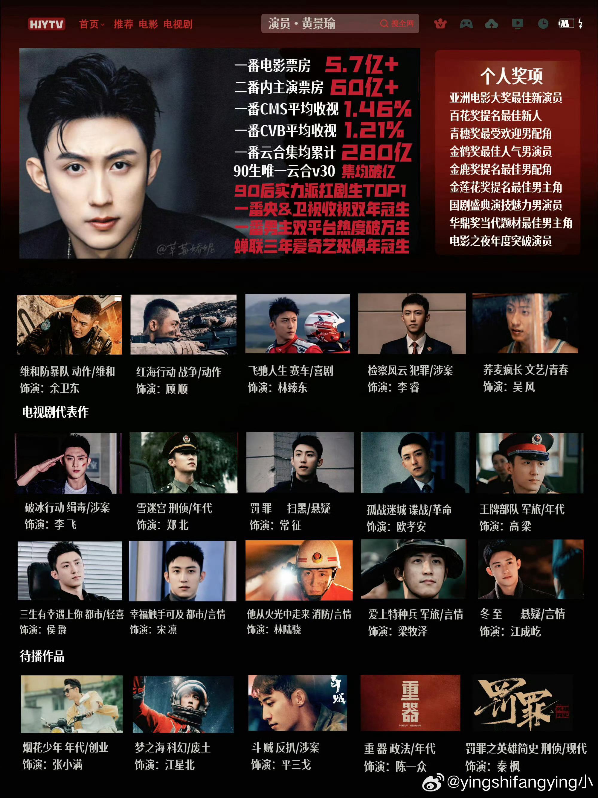 黄景瑜的待播剧清单太让人期待！《斗贼》《梦之海》《罚罪2》等四部作品皆被热烈催更
