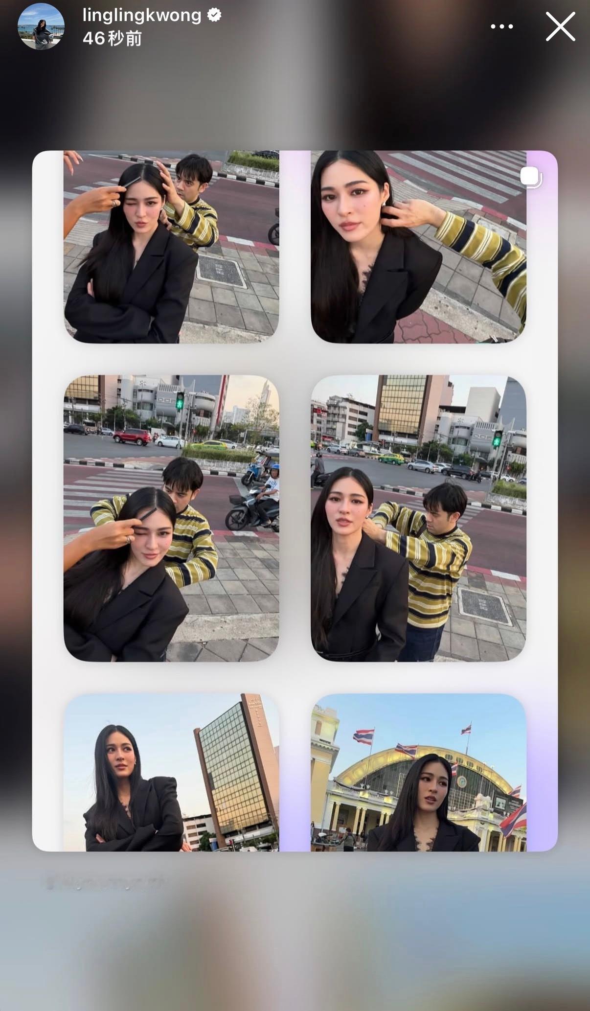 邝玲玲ig story更新转发了ally Mistine，这张我也好喜欢😍邝玲