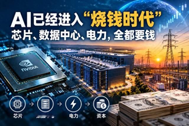AI已经进入“烧钱时代”：芯片、数据中心、电力，全都要钱