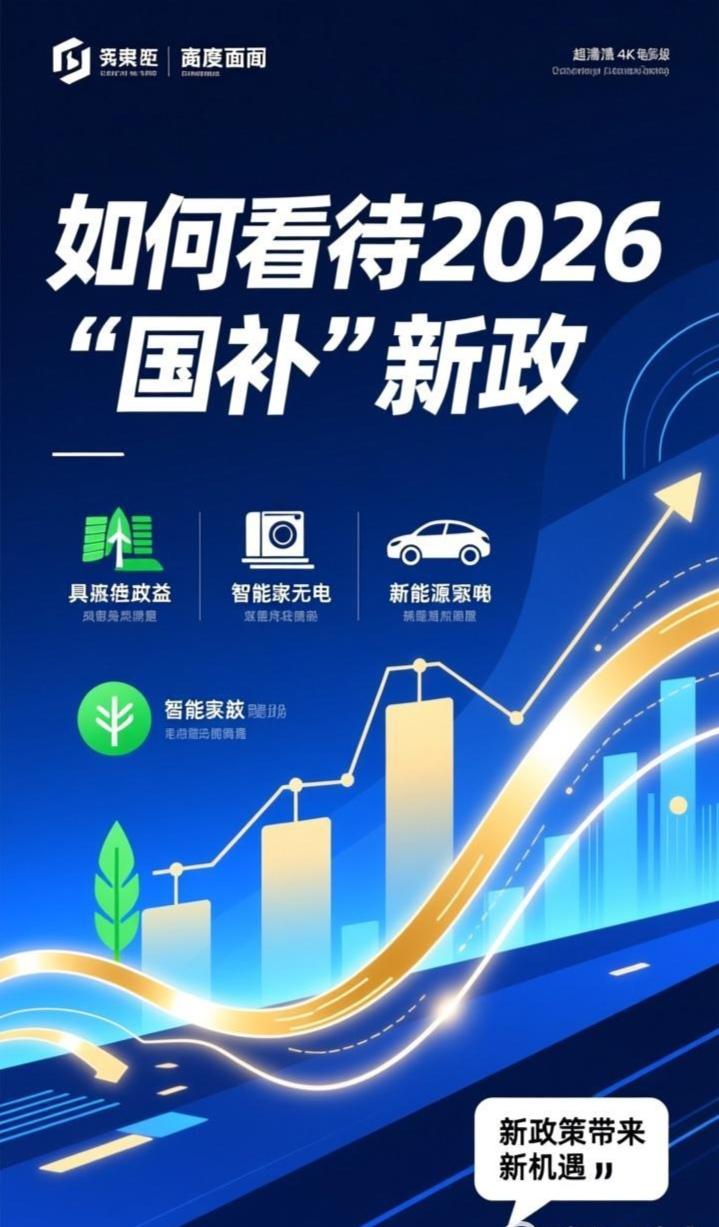 2026年“国补”新政不再是简单的“发钱”，而是一次精准的“提质”。家电补贴聚焦