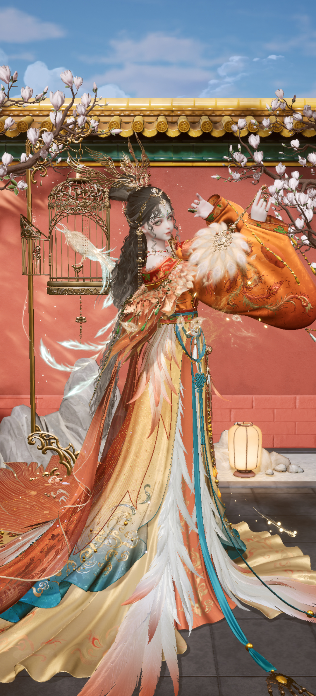 以闪亮之名 🐦🔥朱墙玉兰开，凤衣揽春风 