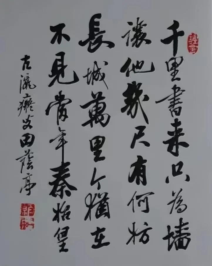 田英章的书法属于家传，从其父亲开始都很注重书法方面的教育。其父亲田荫亭老先生的书