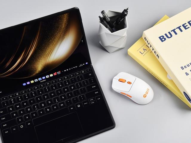 攀升炎橙星閃雙模鼠標評測 高顏值又好用的“國民鼠標”