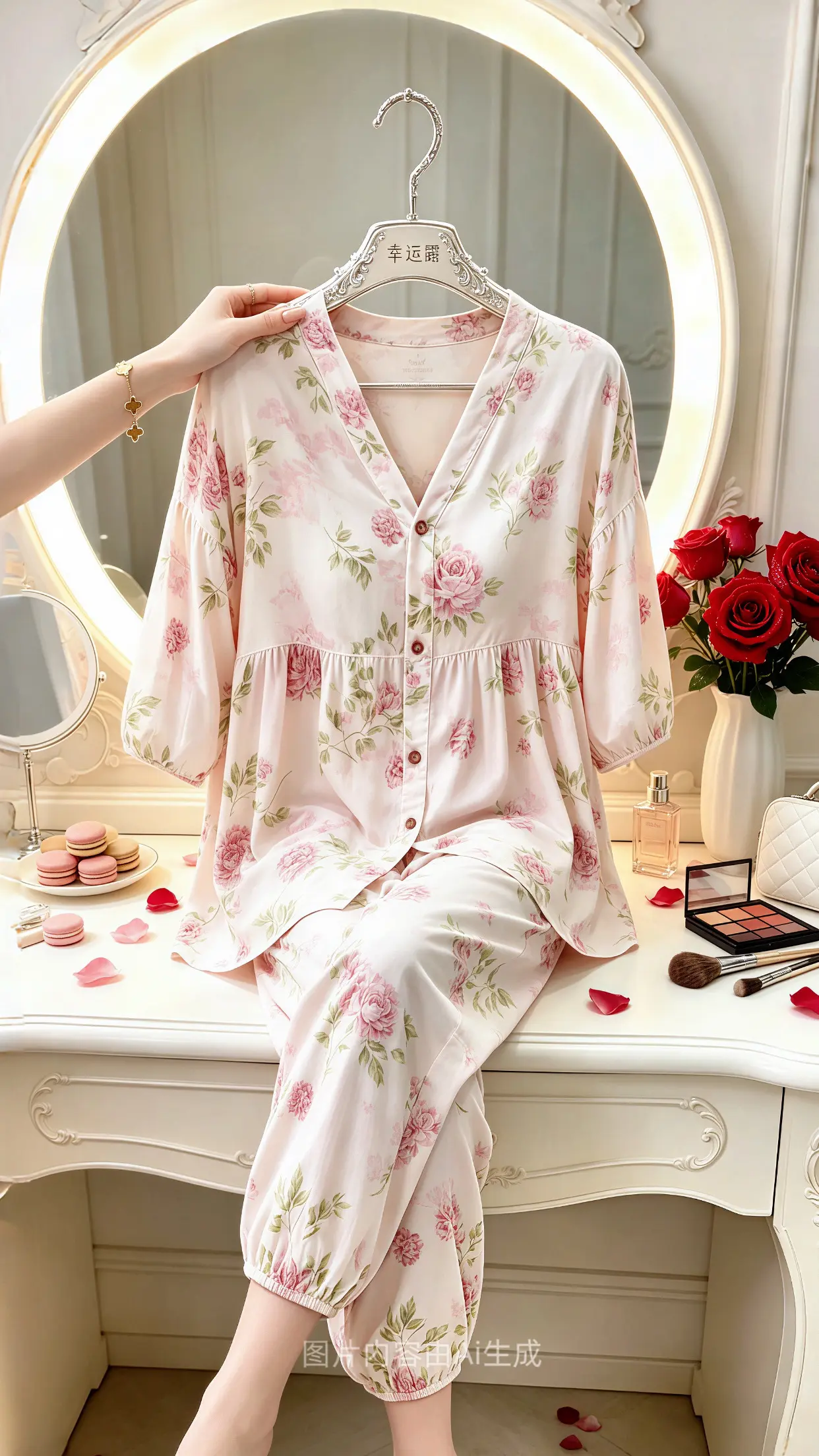 花卉睡衣套装 家居服的实用性 家居服松弛舒适 好看舒服的家居服套装 家居服的魅力