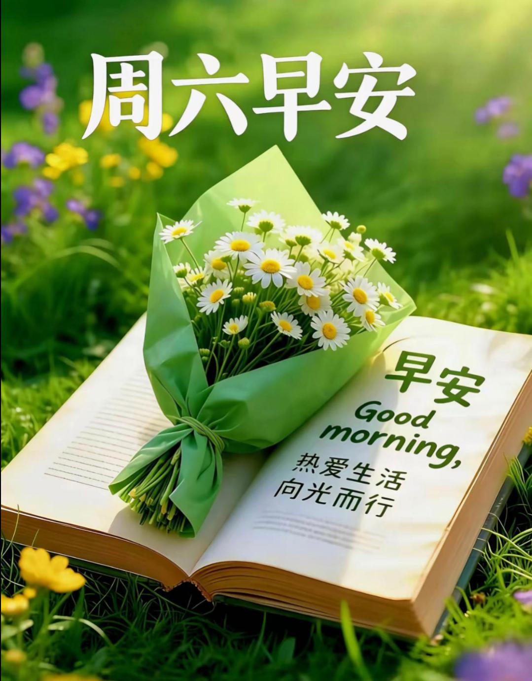 早上好！朝阳升起，又是崭新的一天，带着满满好运奔赴今日，愿你在这个周六，用心感受