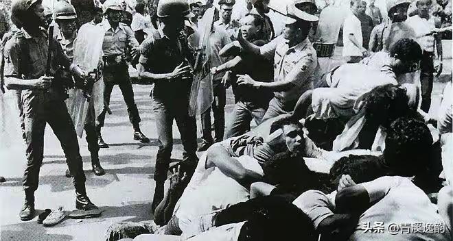 1965年，印度尼西亚布兰塔斯河，无数中国人的尸体将河道堵塞，整个大地被染成一片