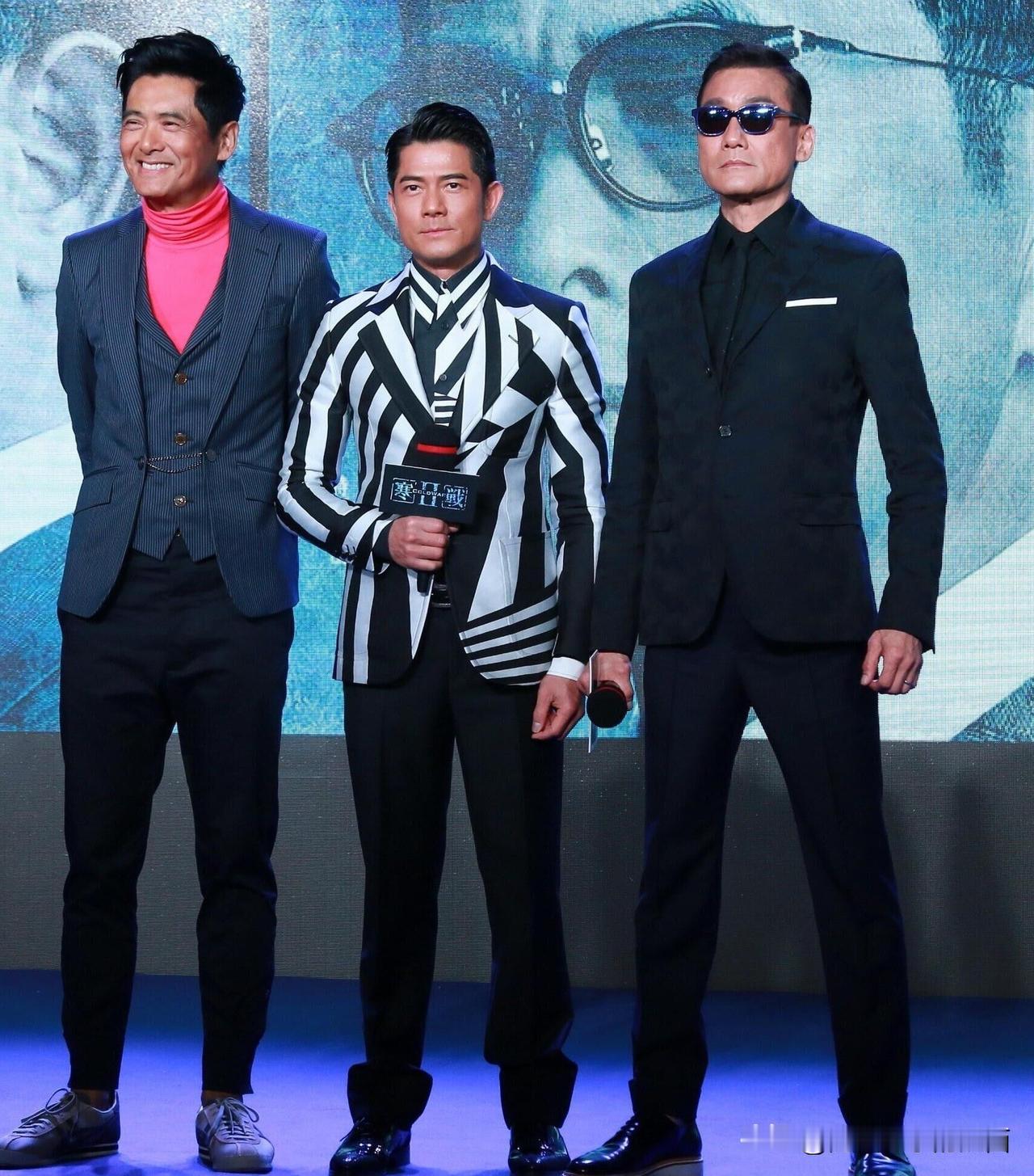 其实郭富城就是在身高上吃了亏，站在178的梁家辉和182的周润发旁边就像个小矮人