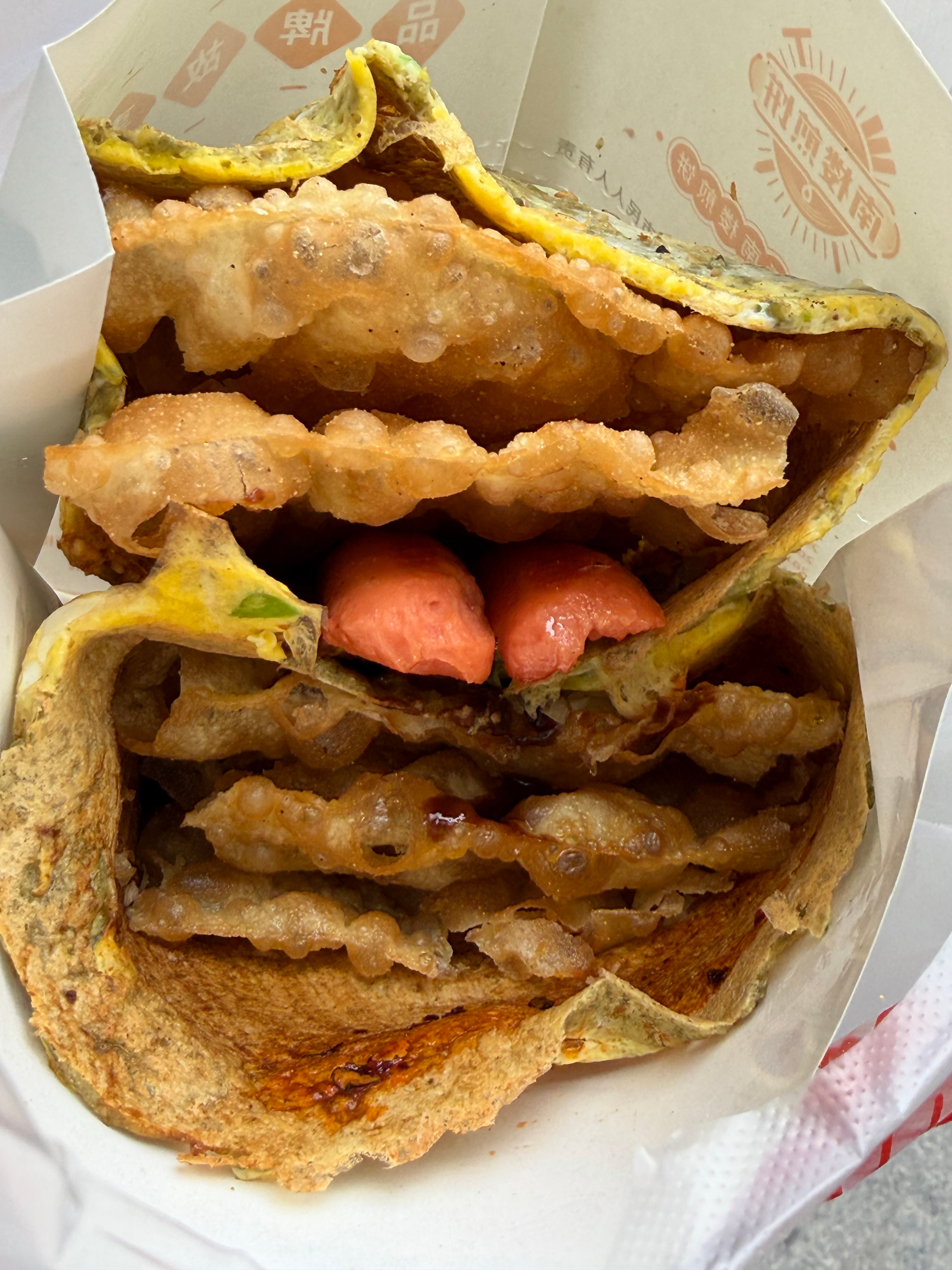 cv天空  终于吃到了空哥同款煎饼！豪赤！！！ 天津·南楼煎饼(南市店)