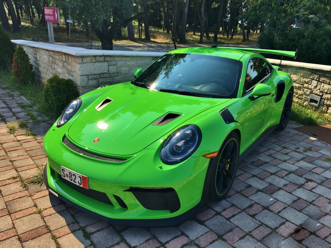 保时捷Porsche 991 GT3 RS MkII，一枚绿色青蛙！！ 