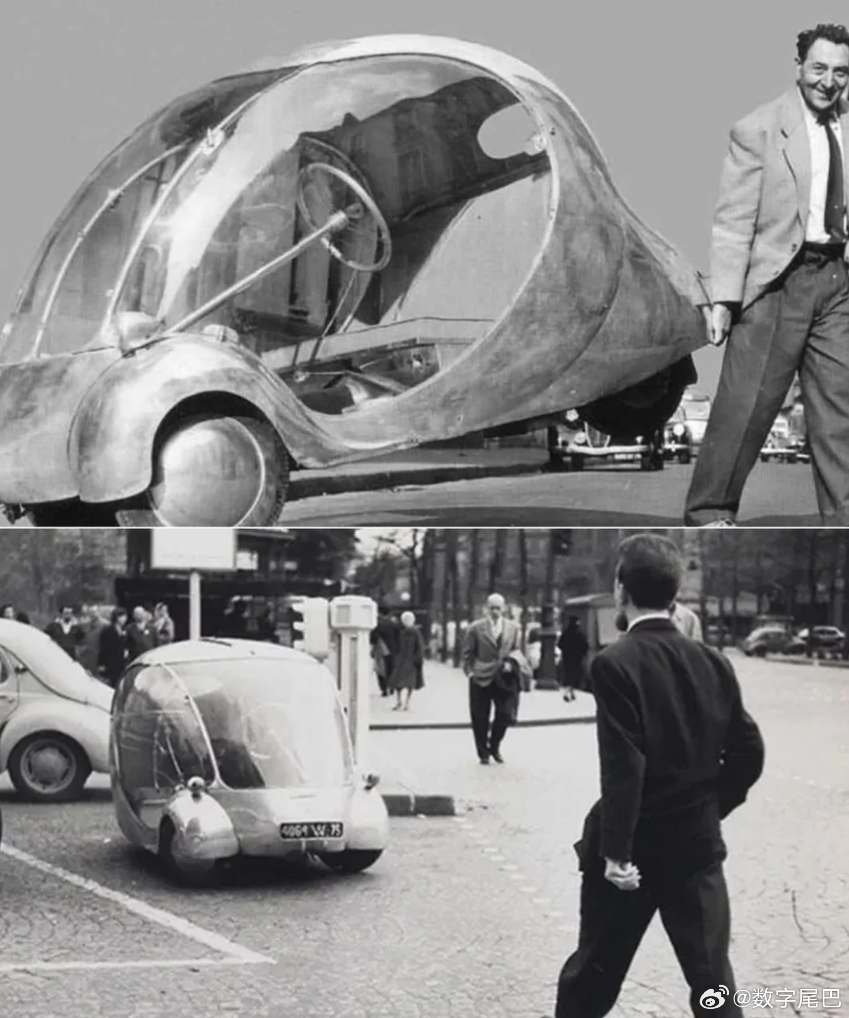 80 年前的电动车是怎样的？感觉比现在的老头乐帅上世纪 40 年代巴黎汽油匮乏、