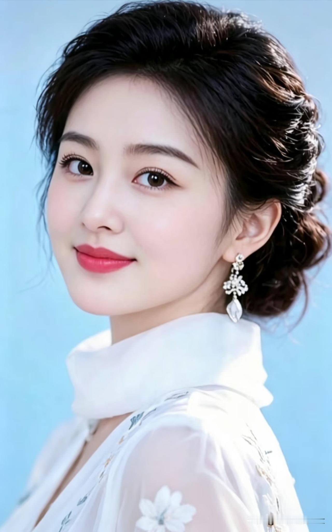 一七令·颜
 
颜。
云鬓，冰肩。
眸含露，笑凝烟。
花钿轻缀，素影清妍。
衣香