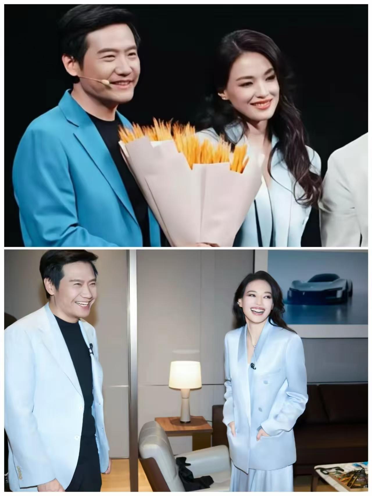 舒淇到底有多高啊，看着和雷军差不多高，雷总怎么保持没有白发，厉害。50岁舒淇+5