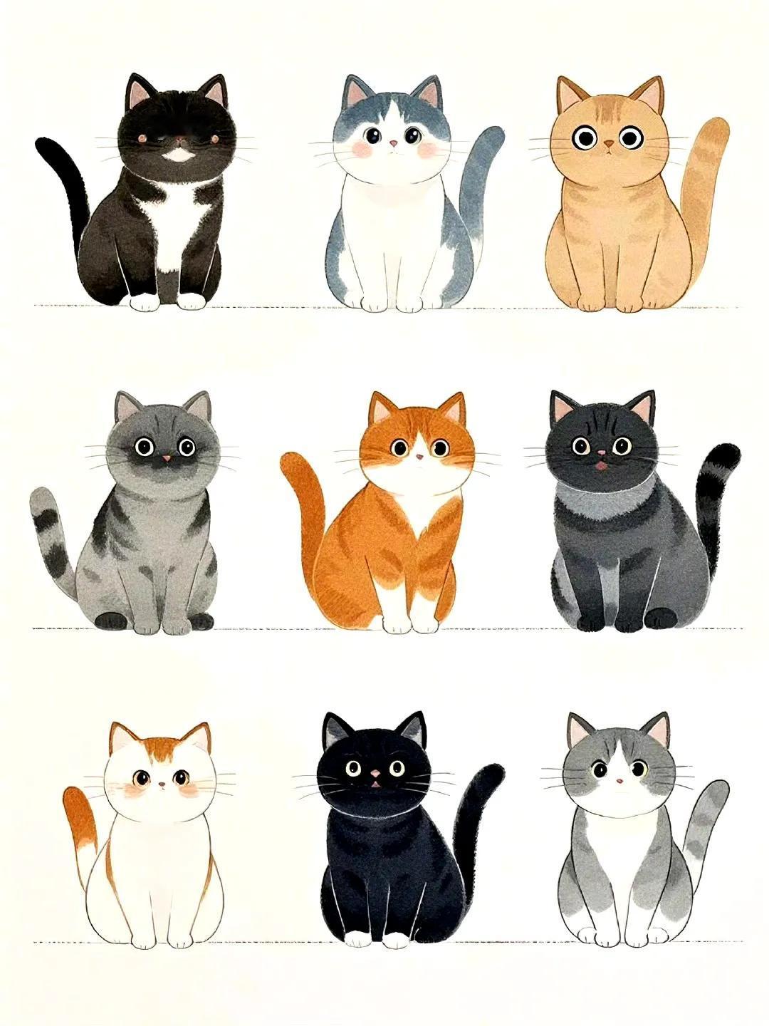 可可爱爱的猫咪，每一只都好萌啊！

如今越来越多的人都在养猫，当猫奴当得不亦乐乎