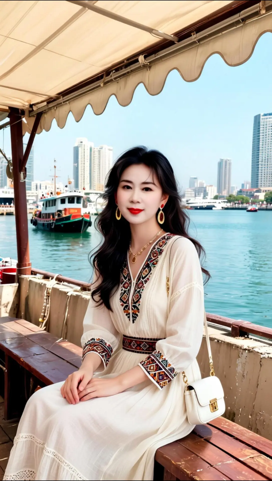 AI海滨度假照 随变ai随便玩