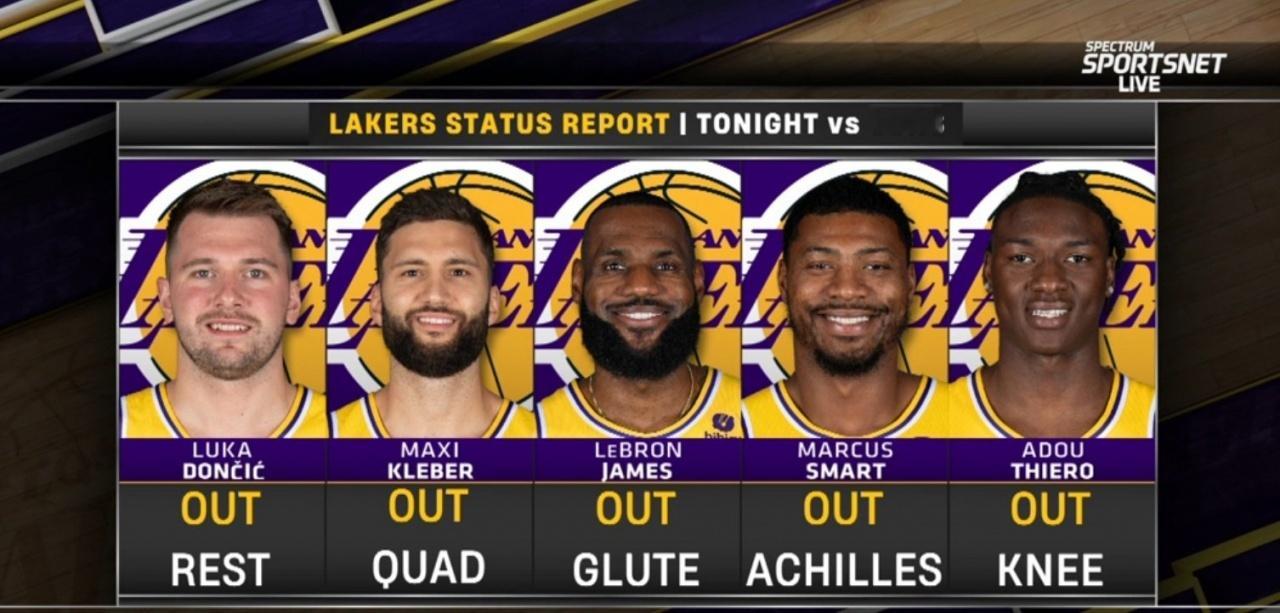得，今天下面这五个人都不打。不过没关系，季前赛我只看布朗尼 [doge]nba湖