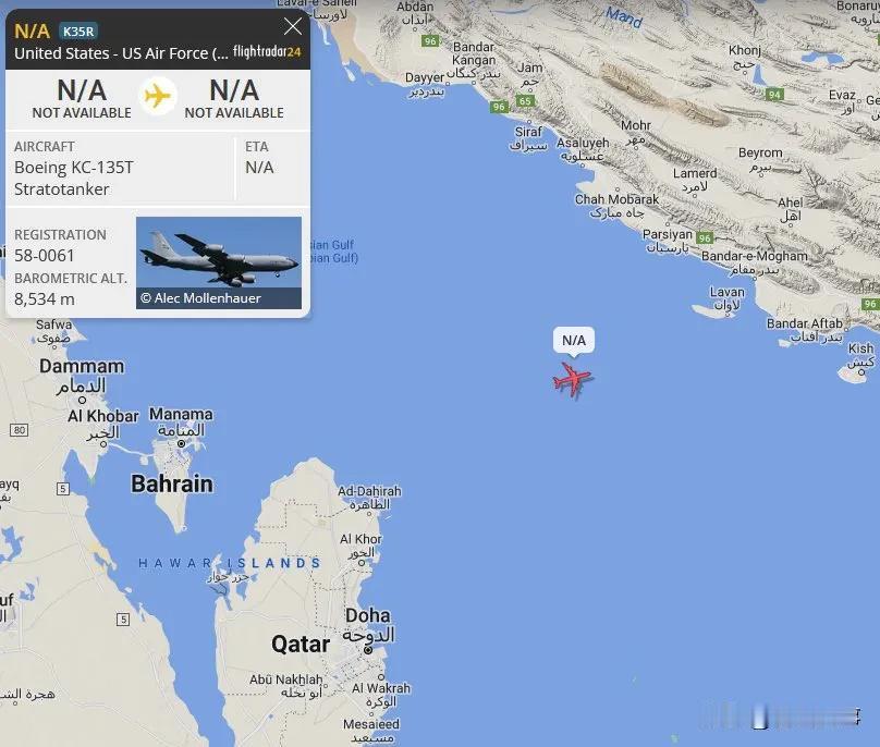 来自伊朗最新消息
美军要先动手了？
据美媒（4）日消息，一架美军波音 KC-13