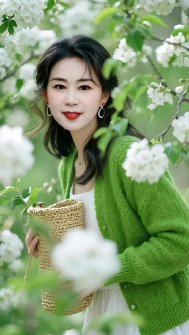 AI清新花丛照 随变ai随便玩