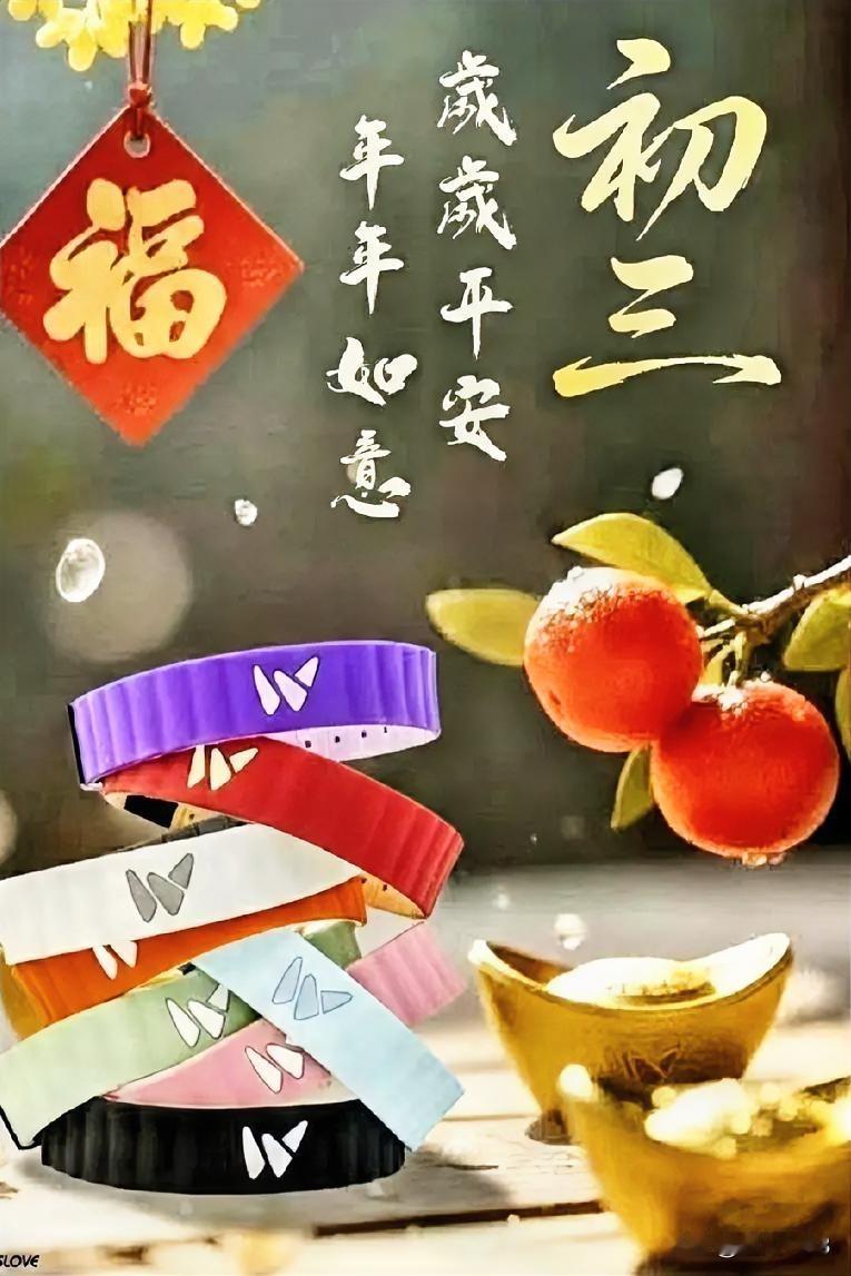 今天是大年初三了，
新的一年新年祝福！
愿亲朋好友：
顺风  顺水  顺人心，