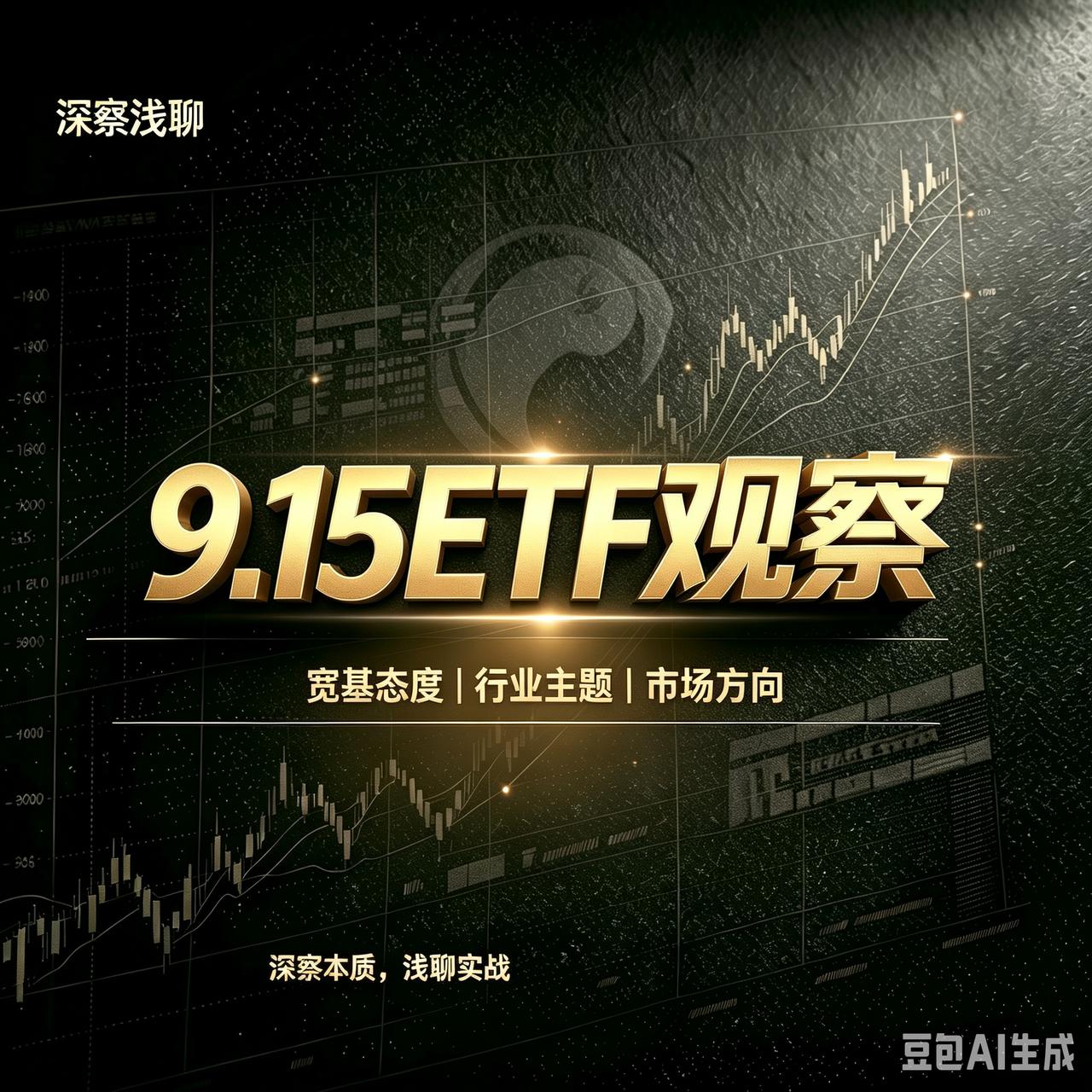 复盘昨天9月14日ETF数据，基本判断：大盘仍会震荡磨底；科技持续小幅净申赎，在