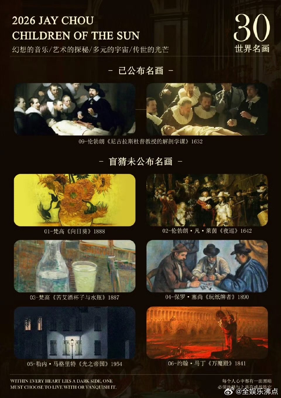 周杰伦新歌MV有30幅世界名画华语 MV 新纪录！周杰伦 2000 万制作，30