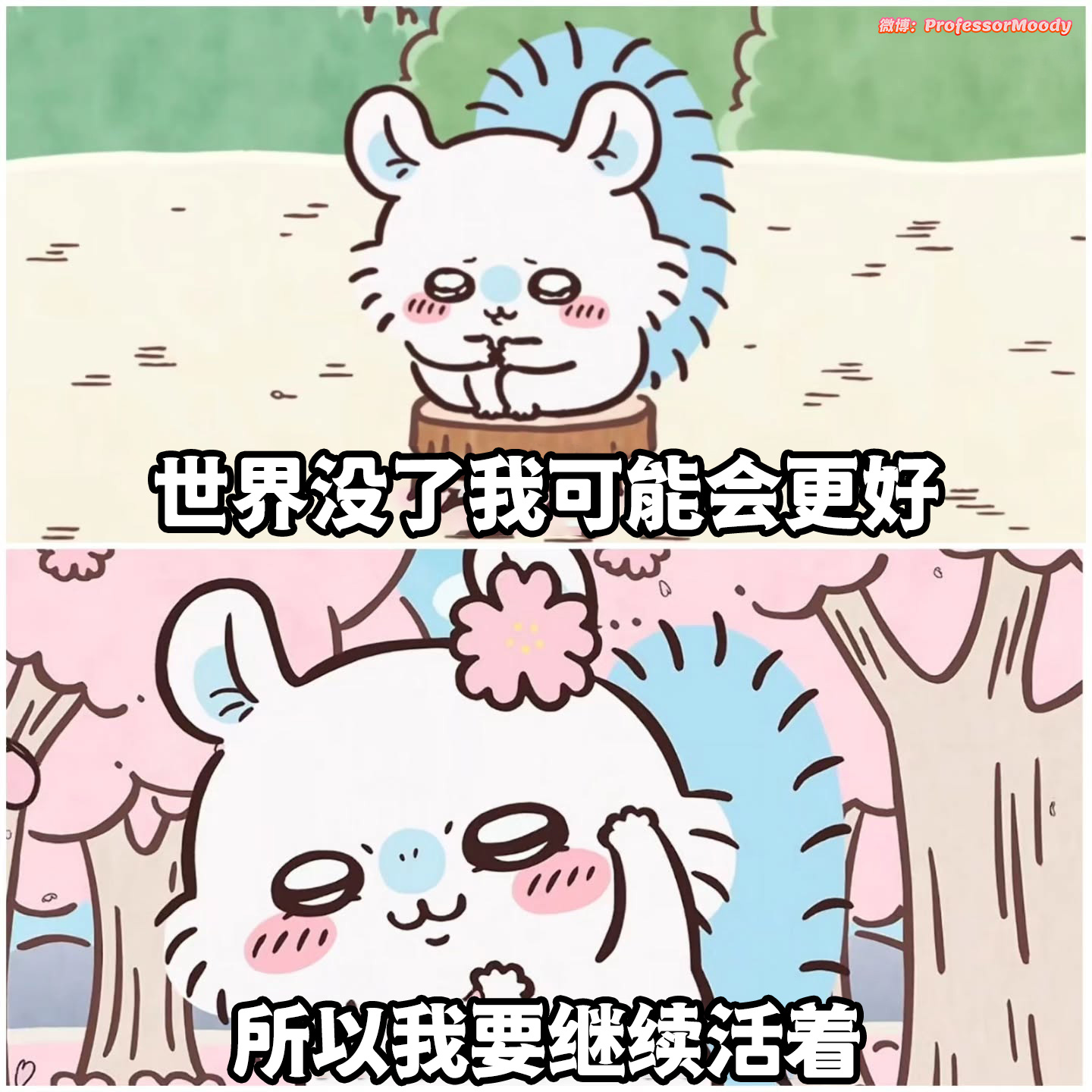 我活着的目的就是给世界添堵meme