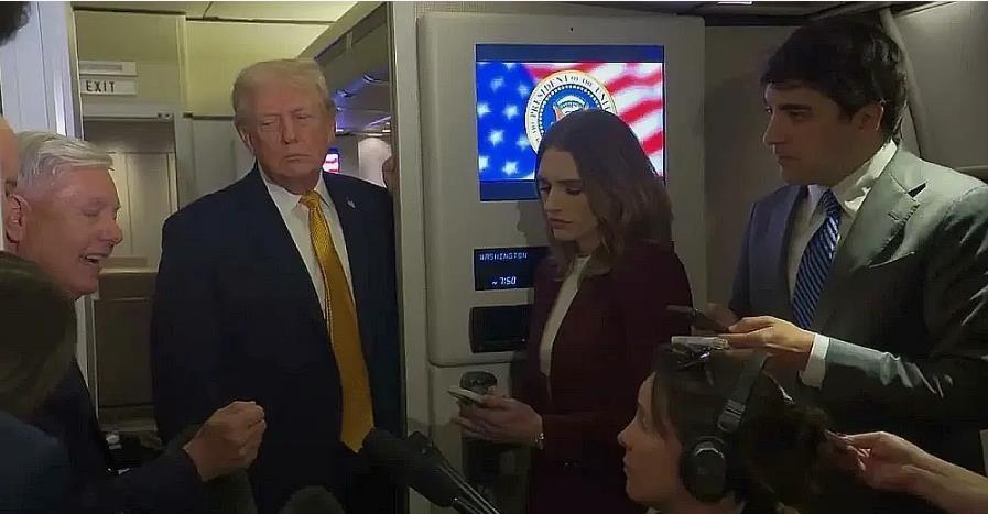 对委内瑞拉入侵的成功，让老特现在彻底飘了。他在点了一堆国家的名字进行军事威胁之后