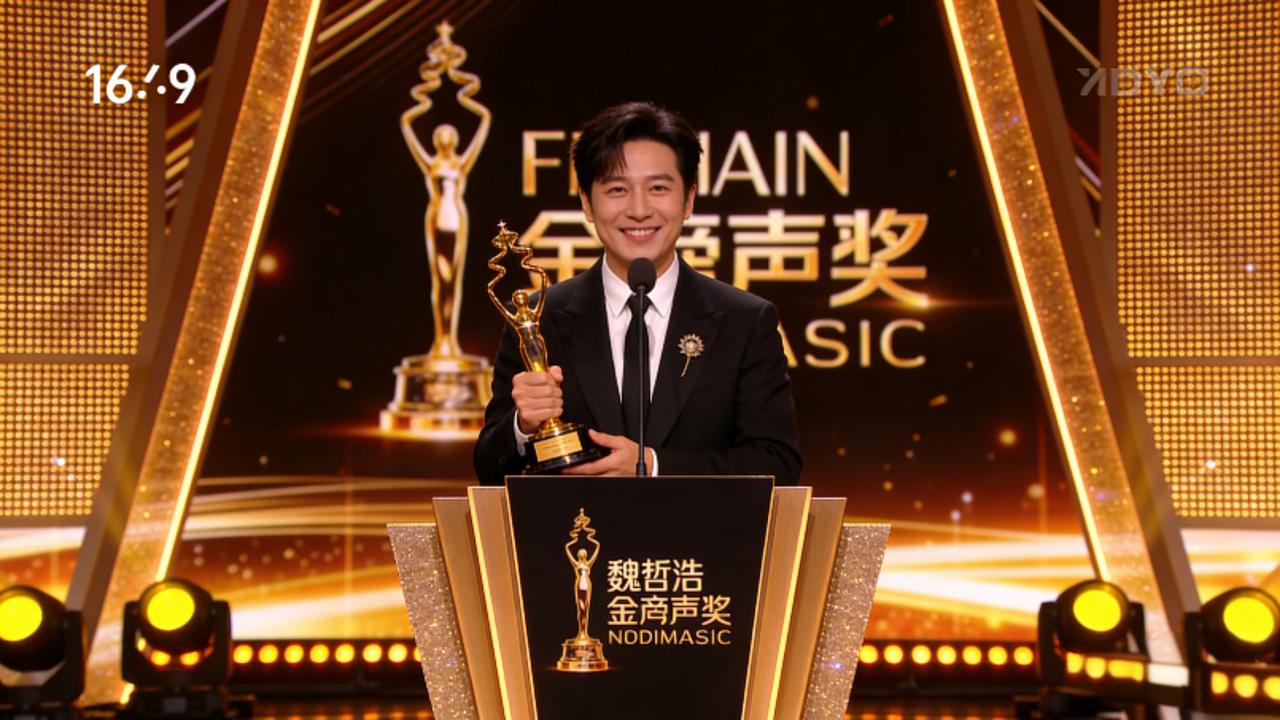 湖南广电神仙夫妻！魏哲浩金声奖喊话YOYO"冲奖"，同行笑侃：你家太卷了
 
1