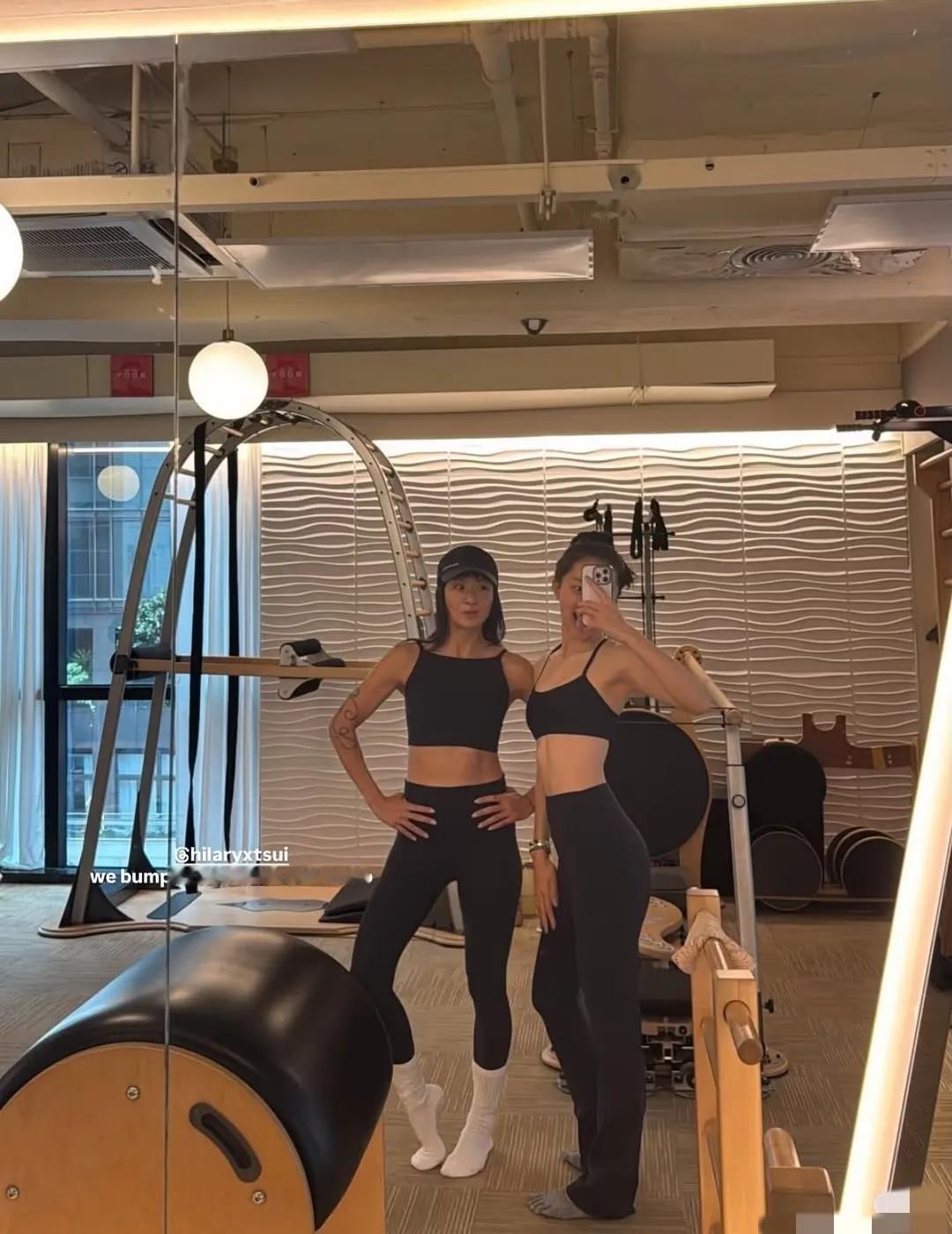 陈奕迅女儿康堤，晒和妈妈健身照
母女俩身材一样！不得不说，妈妈的身材，比女儿更有