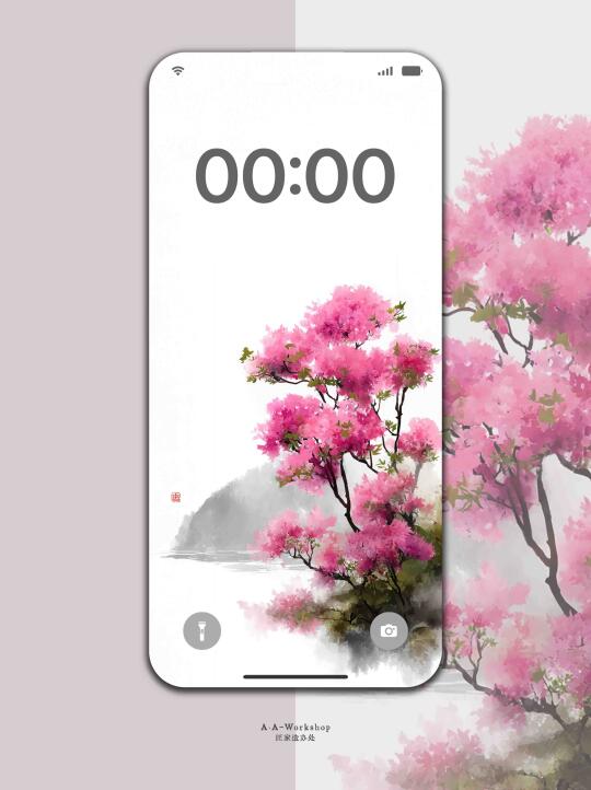手机壁纸｜春山杜鹃啼，血染花梢雨