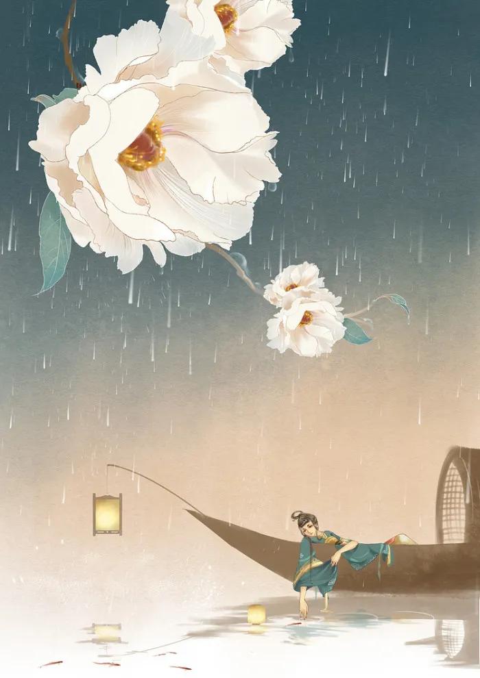 千山短褐，掬水擎花，为君增祝灵椿。

这句词出自宋代陆凝之的《雨中花·三百年间》