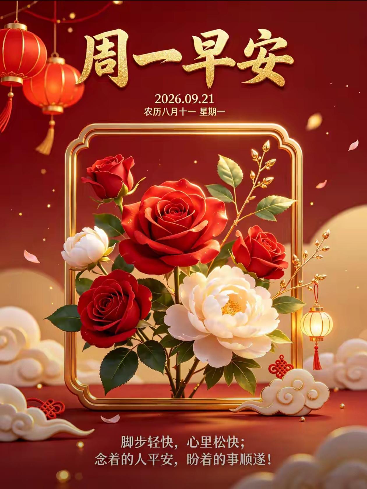 [福]2026./9月21日，月伴桂花香盈院，清辉洒落寄思念[福]

🍁🏮秋