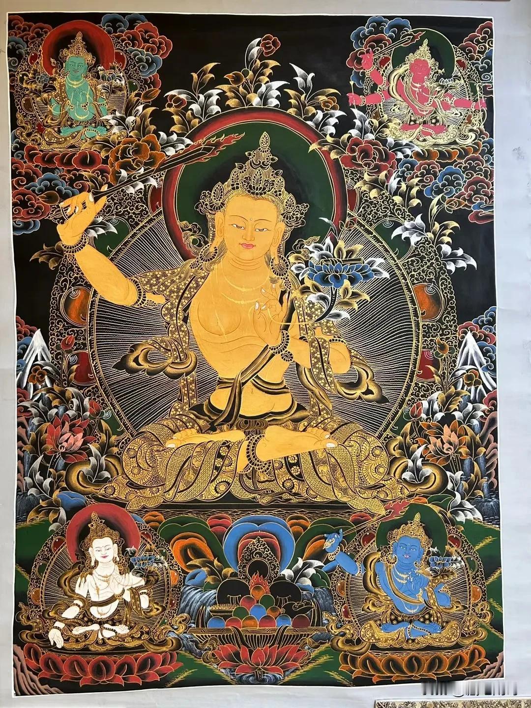 文殊菩萨：尺寸90*65厘米
