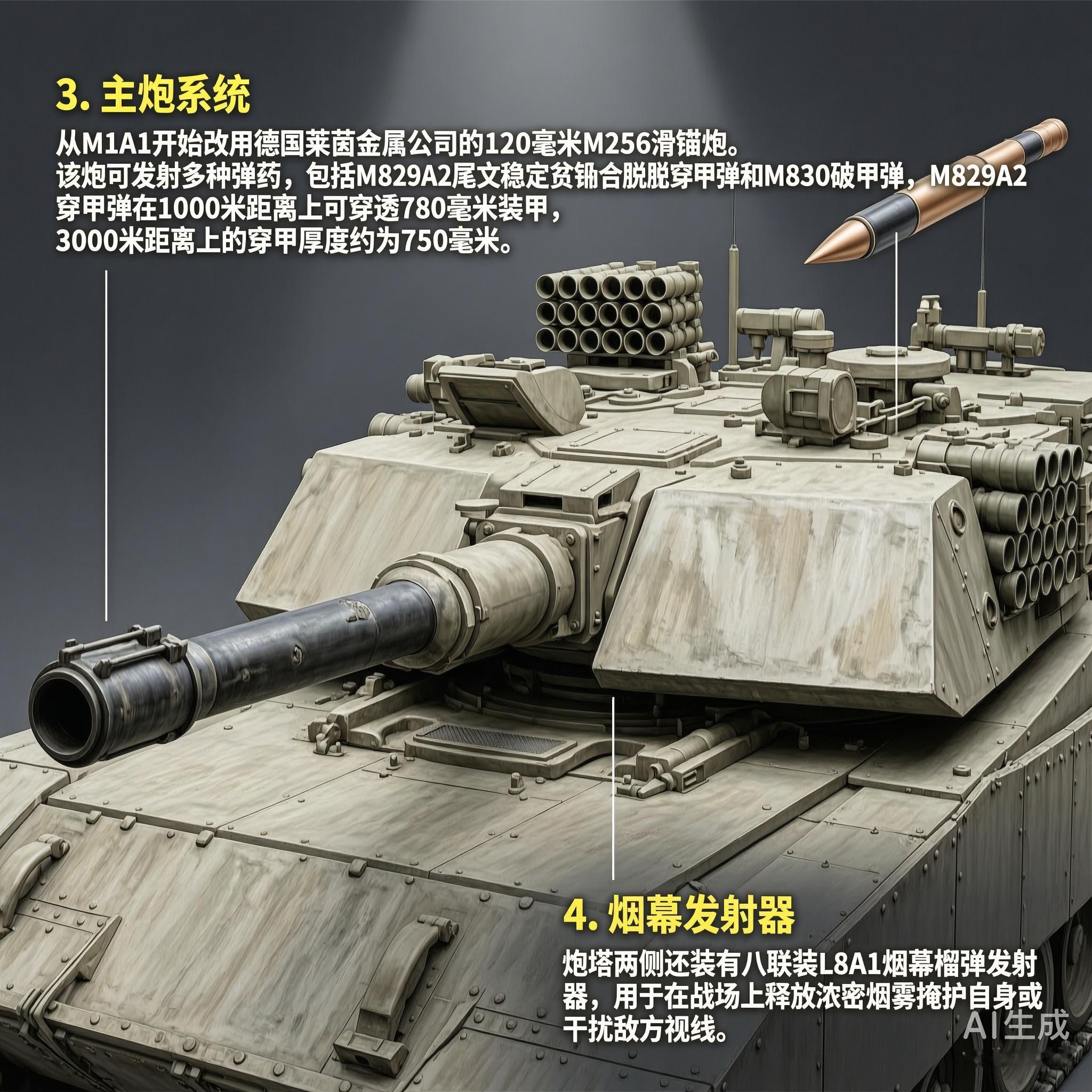 军事ai新视野 美国M1“艾布拉姆斯”主战坦克M1“艾布拉姆斯”（M1 Abra
