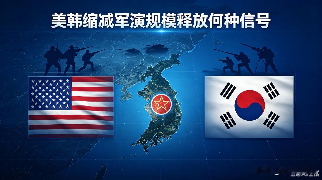 📊美韩临时缩减军演规模，释放什么信号
 
背景：正在进行的乙支自由护盾军演，美
