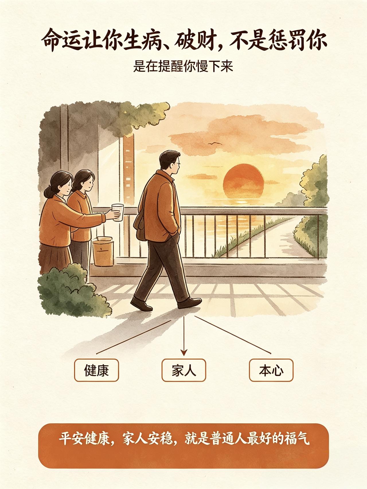 弘一法师：命运让你生病、破财，不是惩罚你，而是在救你
 
之前的我总觉得，生病、