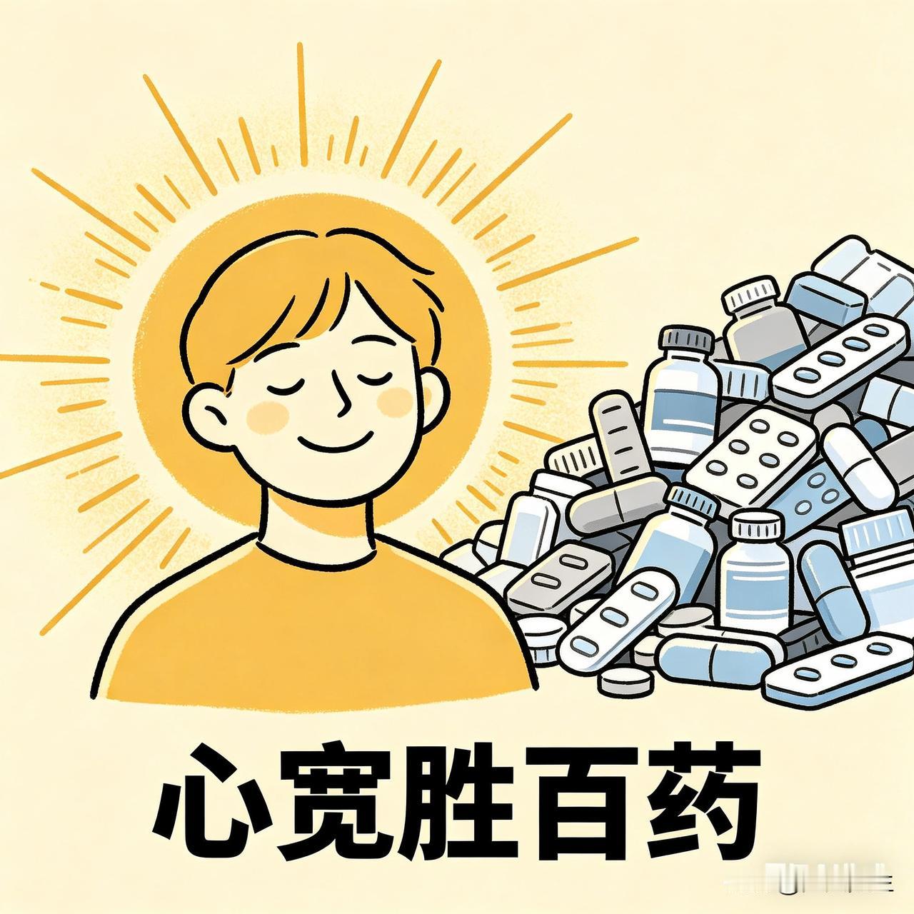 别被对仗绑住，好联从来走心，你说呢？
 
上联：心宽胜百药
下联：？？？你请[作