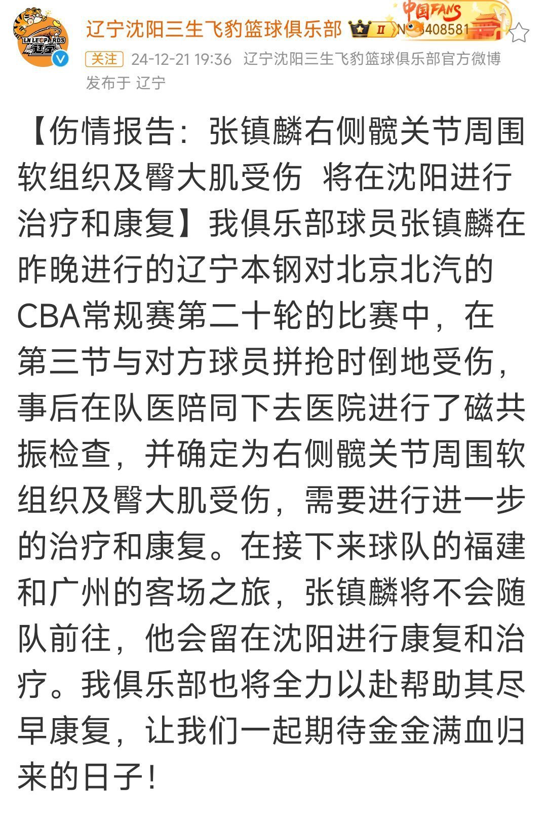 肩伤本来就没好，提前复出，现在又伤了，用一瞬间挠痒痒的动作质疑张镇麟的非蠢既坏用