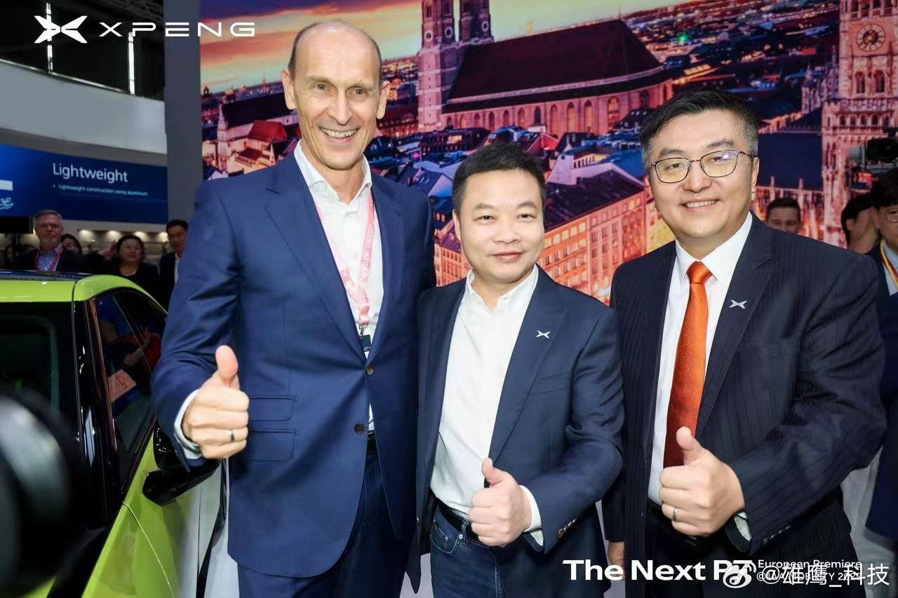原创设计在世界顶级汽车工业国大放异彩！全新小鹏P7欧洲首秀，在慕尼黑车展引众多外