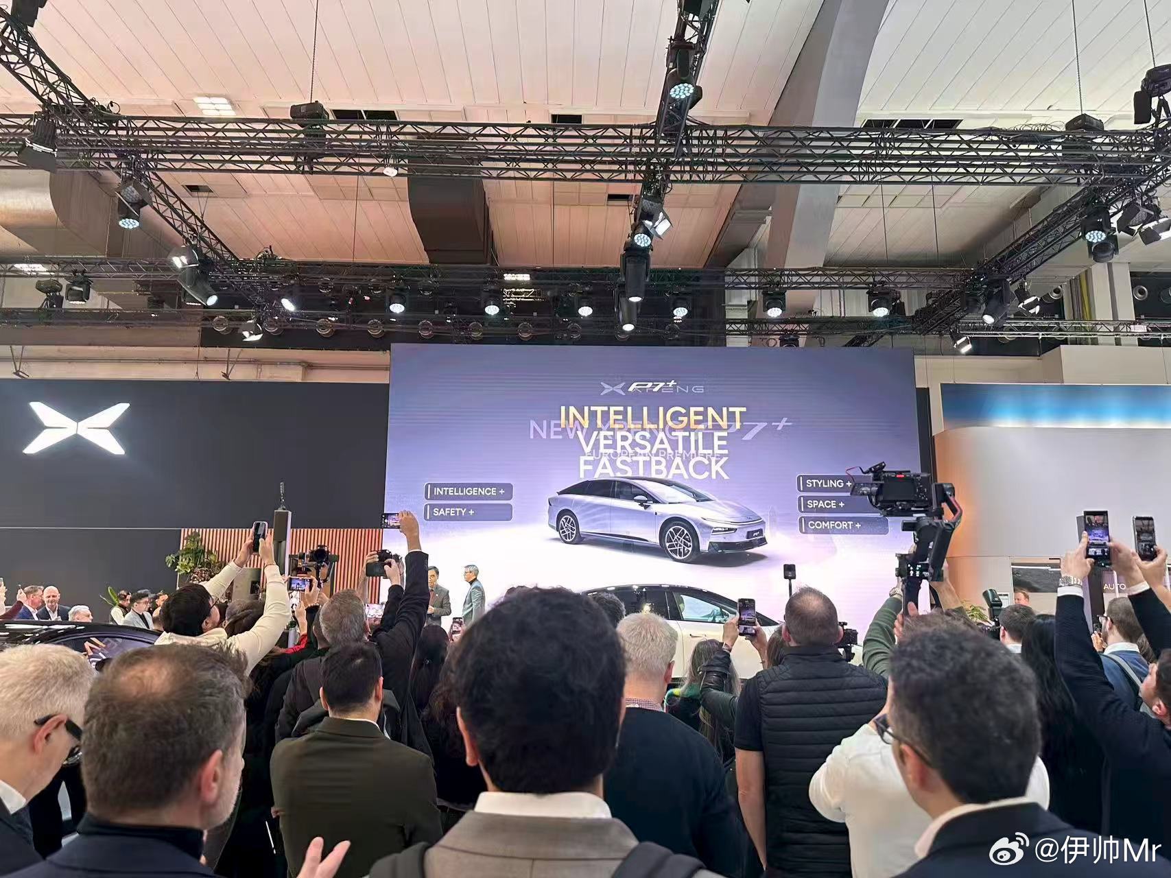 新款小鹏P7+欧洲正式上市新款小鹏P7+欧洲售价是国内2倍1月9日，新款小鹏P7