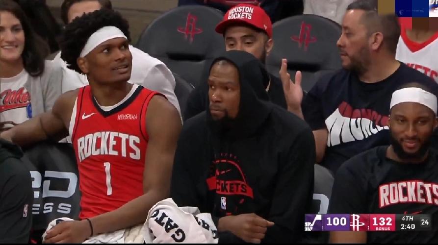 省着点用！NBA火箭轻取爵士，杜兰特25分+5板+6助+2帽，难得三节打卡，早点