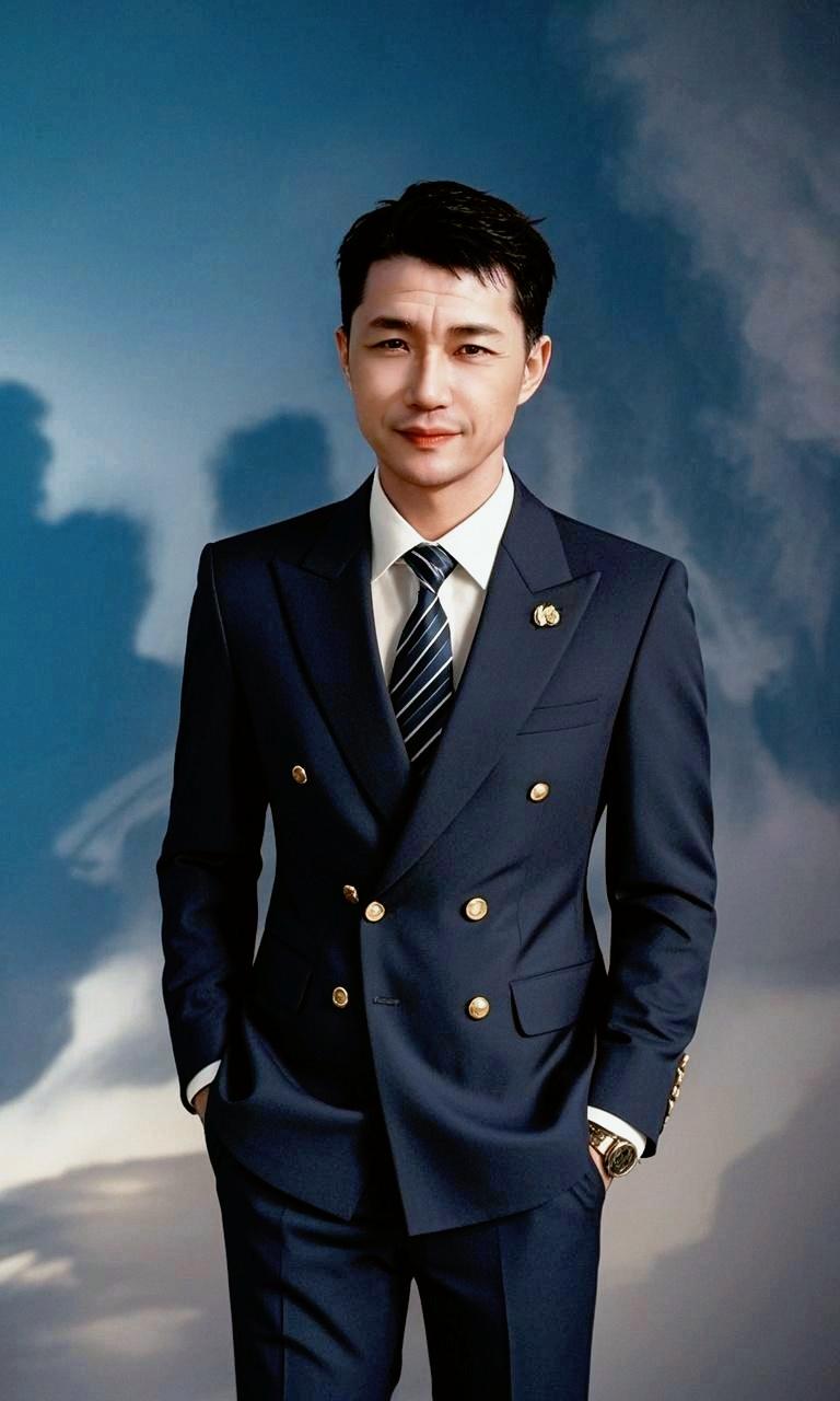 AI型男正装风采