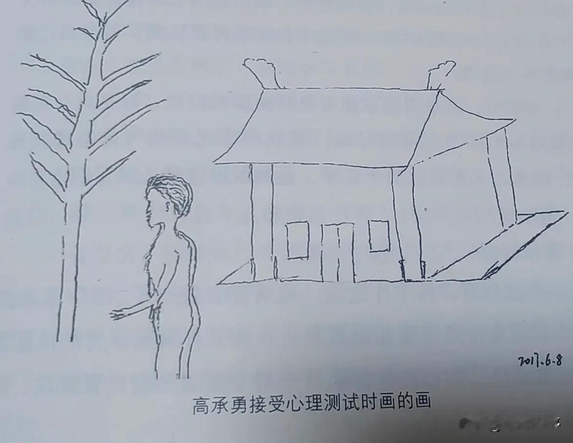 28年才抓住的白银案凶犯高承勇做的心理测试，能看出来和普通人画得非常不一样。今天